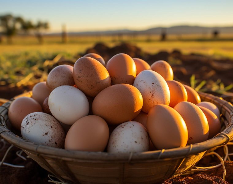 oeufs-frais-biologiques-dans-panier-jaune-ferme-generes-par-intelligence-artificielle